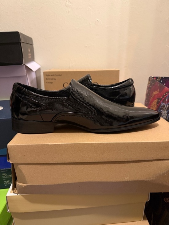 Classic Black Patent Leather Slip-On Loafers main image 8